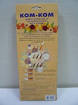 KOM-KOM カービングナイフ カービング 3点セット タイ料理 アジアン料理 Amazon | KOM-KOM カービングナイフ カービング 3点セット タイ